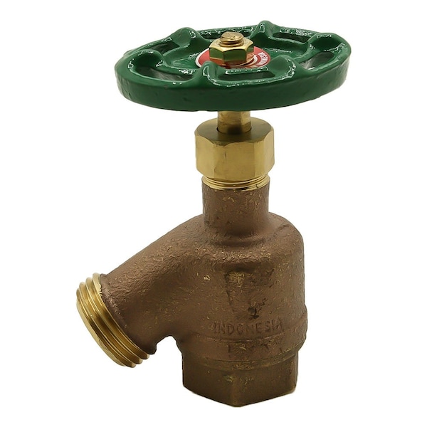 Thrifco Plumbing 1/2 Inch FIP x 3/4 Inch GHT Bent Nose Garden Valve 6416005 - main